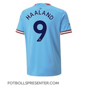 Manchester City Erling Haaland #9 Hemma Matchtröja 2022-23 Kortärmad